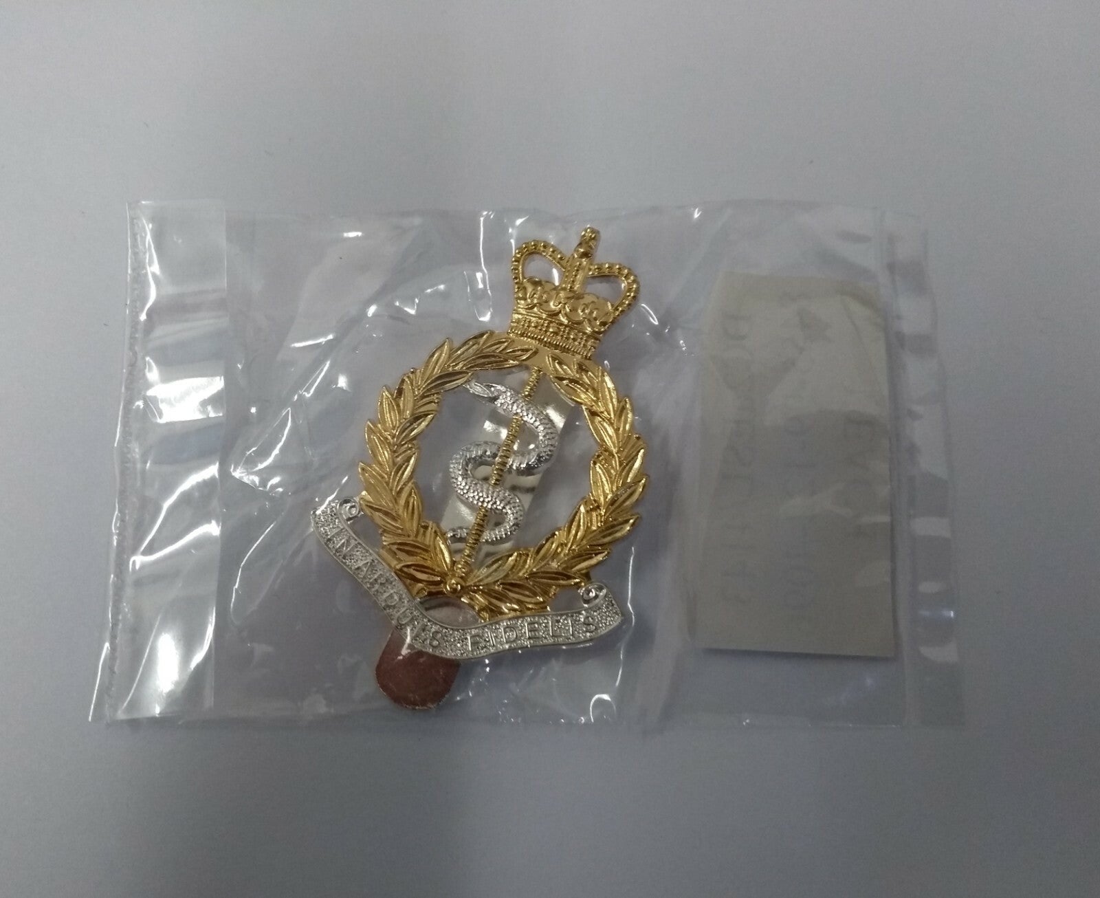 Genuine British Army RAMC Royal Medical Corps Issue Dress Hat Badge - NEW