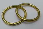 Genuine British Army Horse Guards & H Cav 43.5mm Brass Bridle Rings X2 STD184