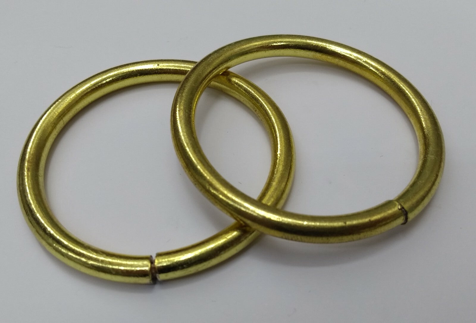 Genuine British Army Horse Guards & H Cav 43.5mm Brass Bridle Rings X2 STD184