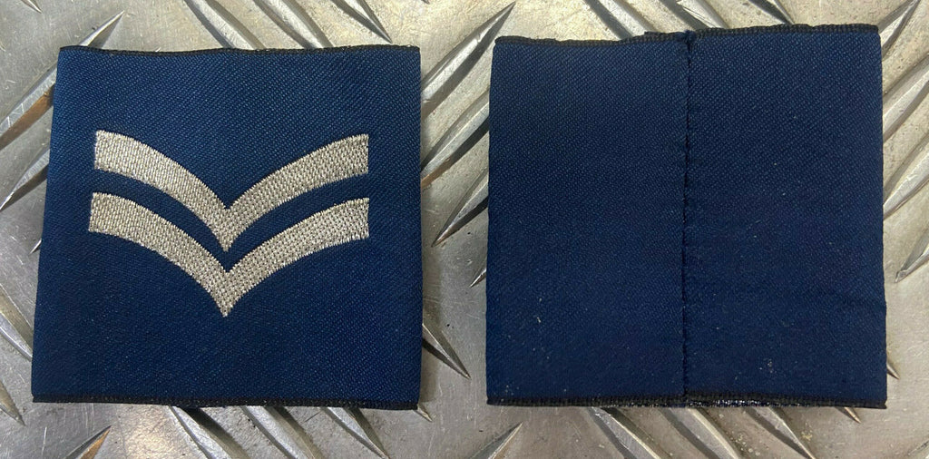 Corporal Rank Slides Unsewn RAF Royal Air Force x 1 pair NEW