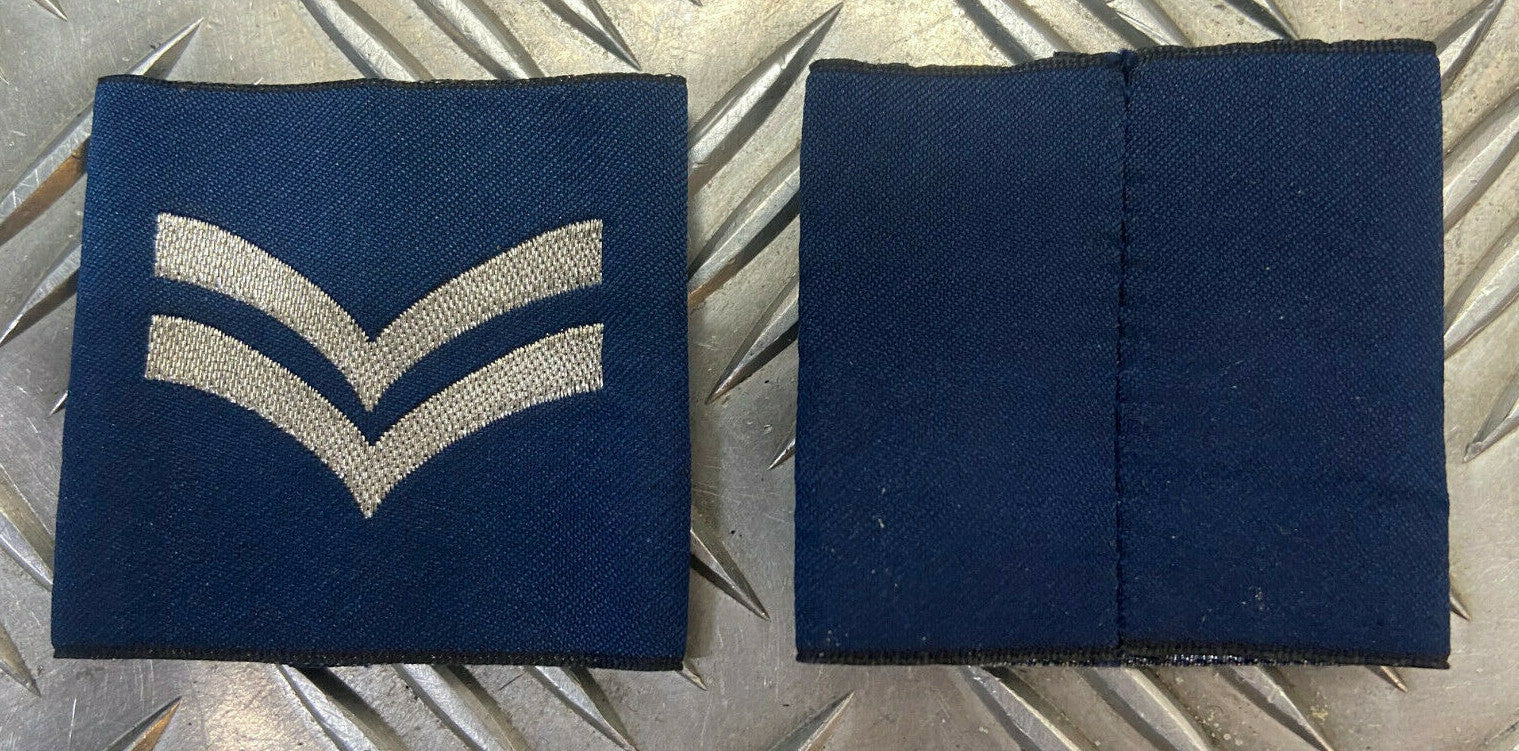 Corporal Rank Slides Unsewn RAF Royal Air Force x 1 pair NEW