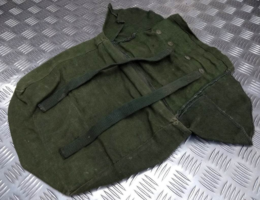 Vintage Military Issue Heavy Duty Canvas Back Pack Pannier Side Bag