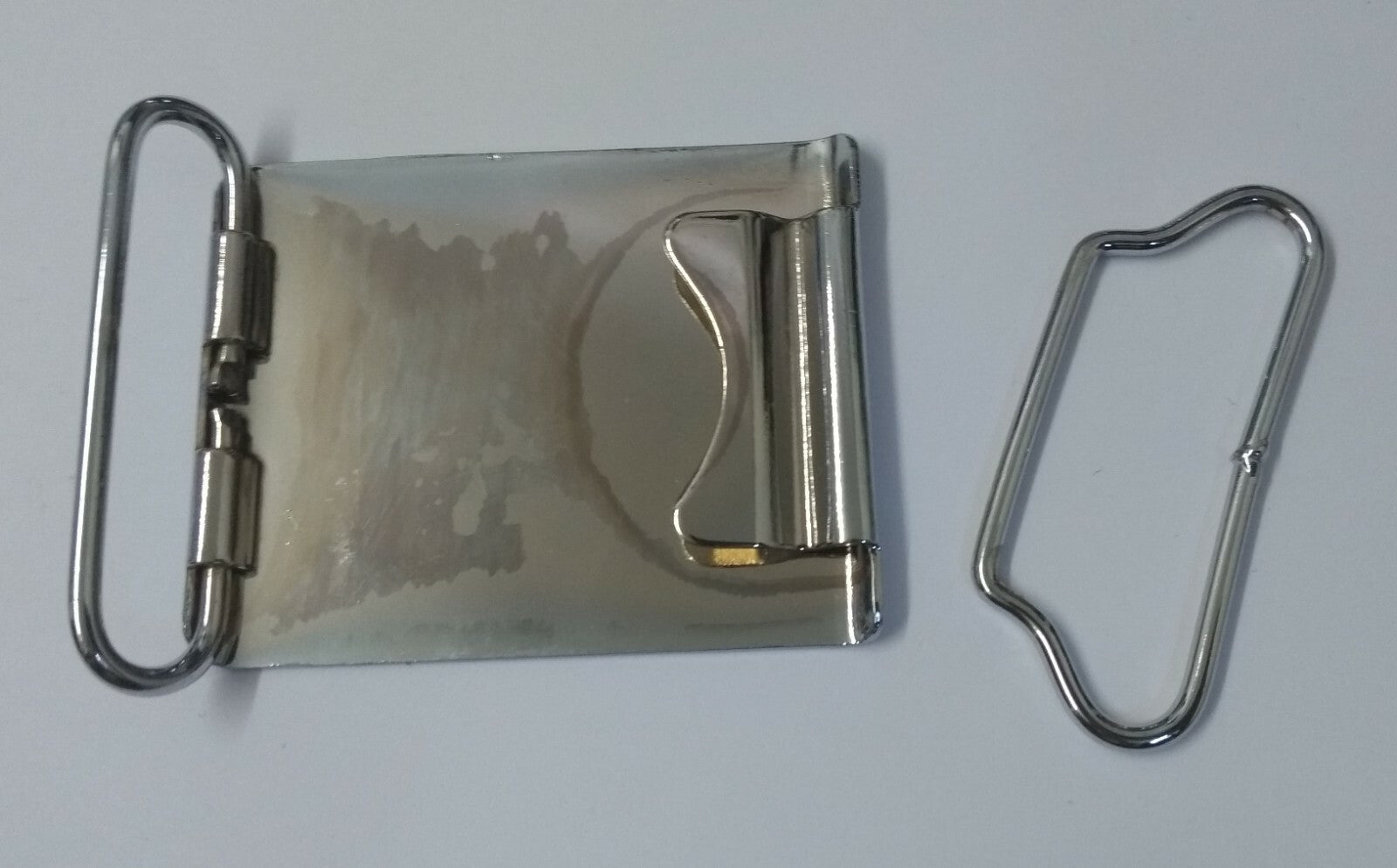 Genuine Issue Plain Chrome Plate Ceremonial Parade Belt Buckle