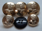 RAF Royal Air Force Airforce No1 Button Set For Air Force Dress Jacket or Tunic