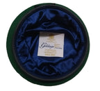Green Beret Army Goldings UK Pattern Wool / Silky Lining & Leather Trim 60cm
