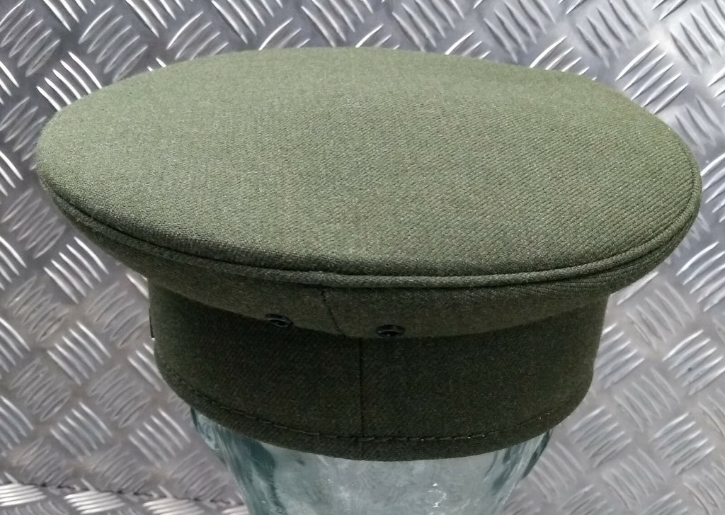 Standard Service Dress Uniform Parade Hat Green Chinstrap & Buttons Size 56cm