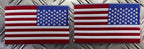 US / American USA Flag Shoulder Reversed Sew-on x 2- NEW