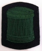 Genuine British Army Issue Subdued Drummer D/MJR Embroidered Badge ASPS41