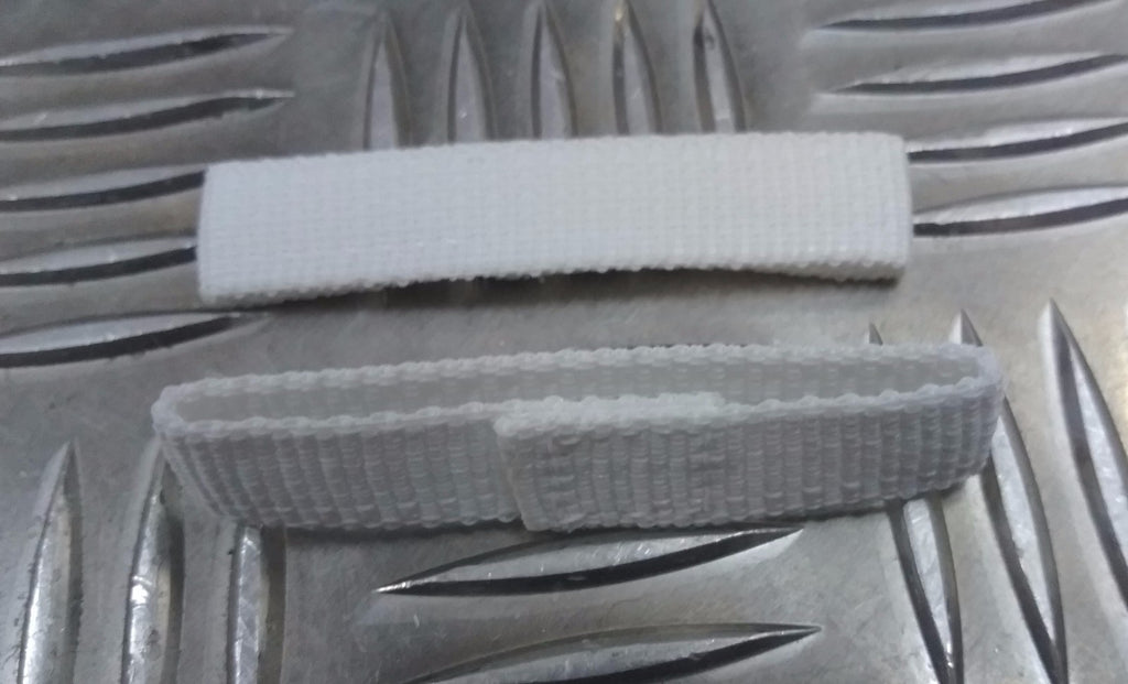 Genuine British Ceremonial White Issue Courlene Belt Keepers Stays