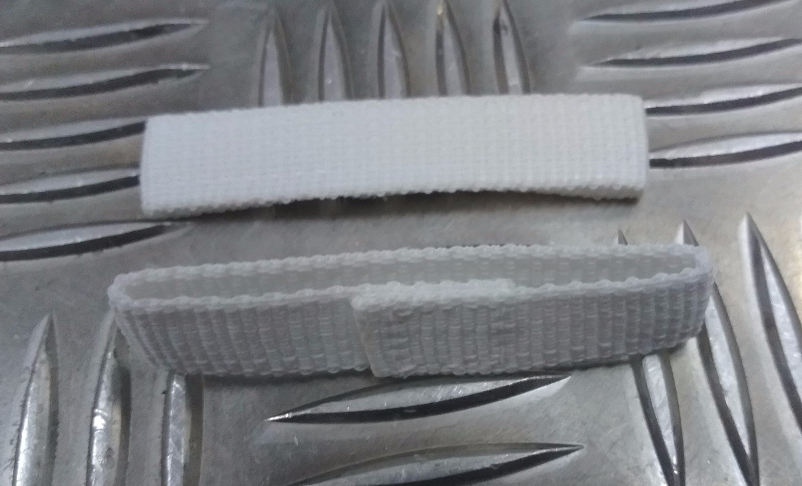 Genuine British Ceremonial White Issue Courlene Belt Keepers Stays