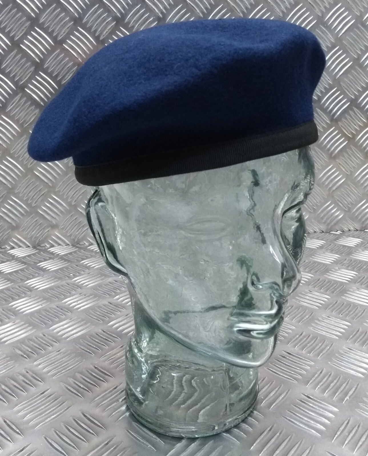 Abu Dhabi Beret Mid Blue Hobson of England Lined Wool Uniform Cap New Old Stock