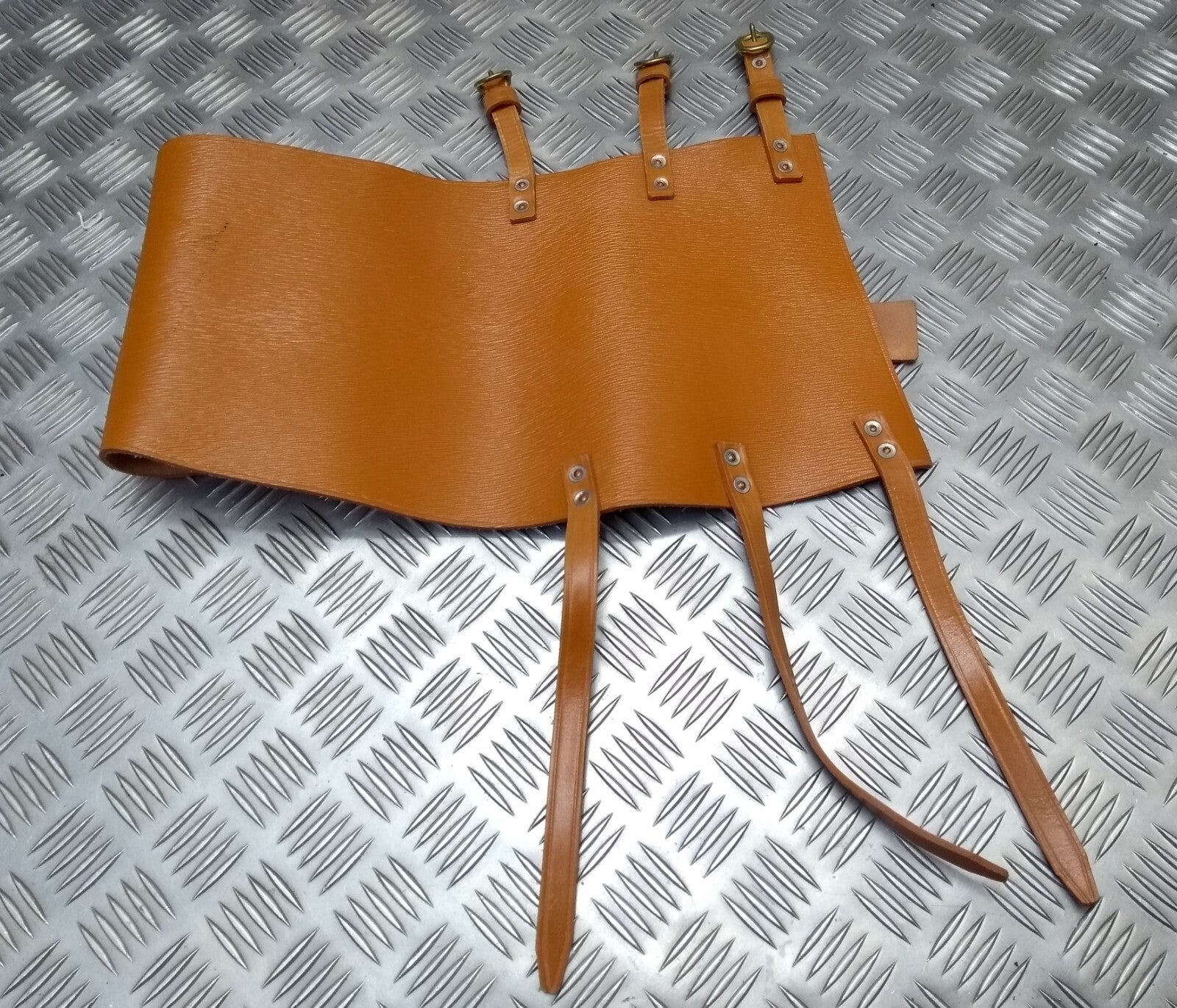 Side Drum Apron British Army Issue Brown Leather For Musicians & bands
