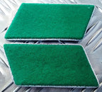 Gorgets Collar / Shoulder Dress Uniform Tabs Green With Silver Braided Border L