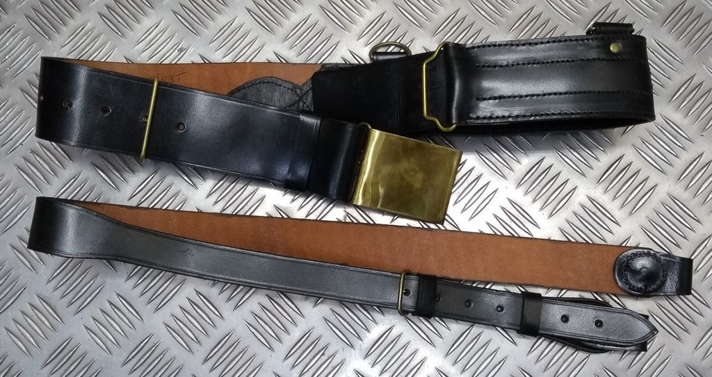Leather Sam Browne Belt & Cross Straps With Plate Buckle Hobson & Sons Sample