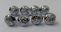Guyana Leopard Insignia Obsolete Chrome Chinstrap Buttons Split Pin Buttons X8
