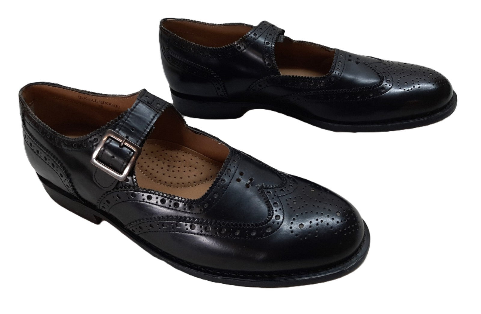 Buckle Brogue Shoes Dress Footwear by Thistle Shoes Scotland UK12