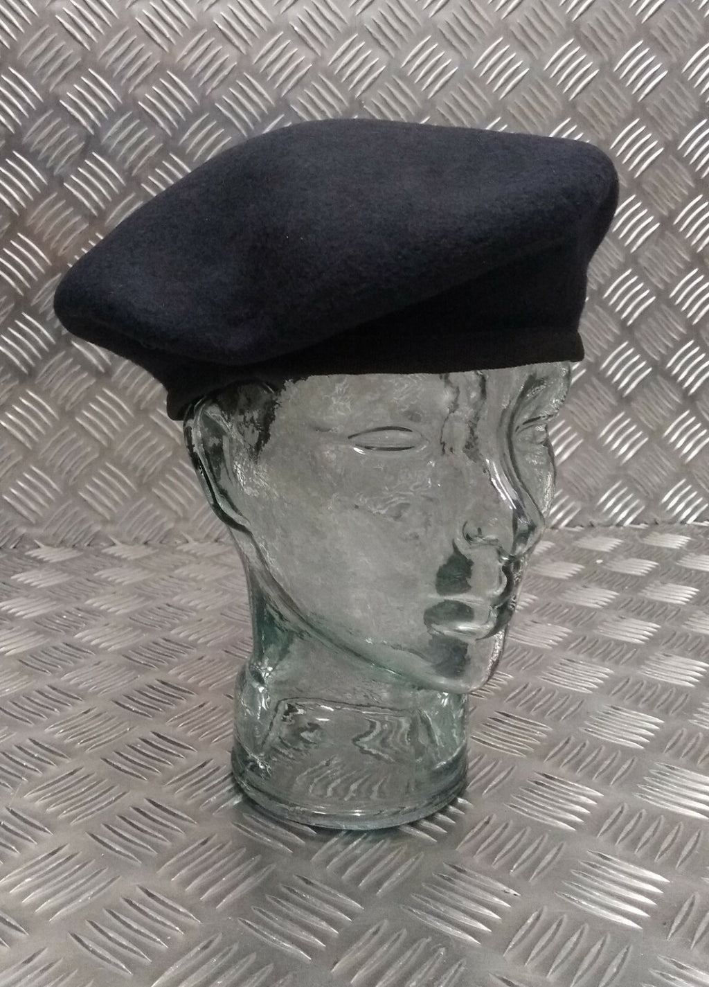 Dark Navy Blue Colour Lined 100% Wool Service Beret