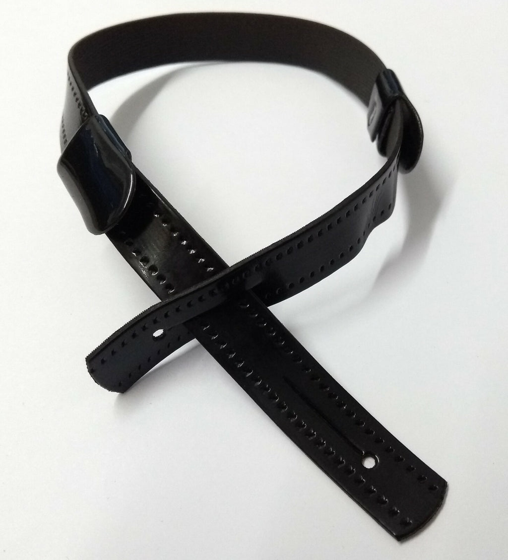 Chin Strap Issue Non Adjustable 1/2" Wide Button Eyelet Hi Sheen