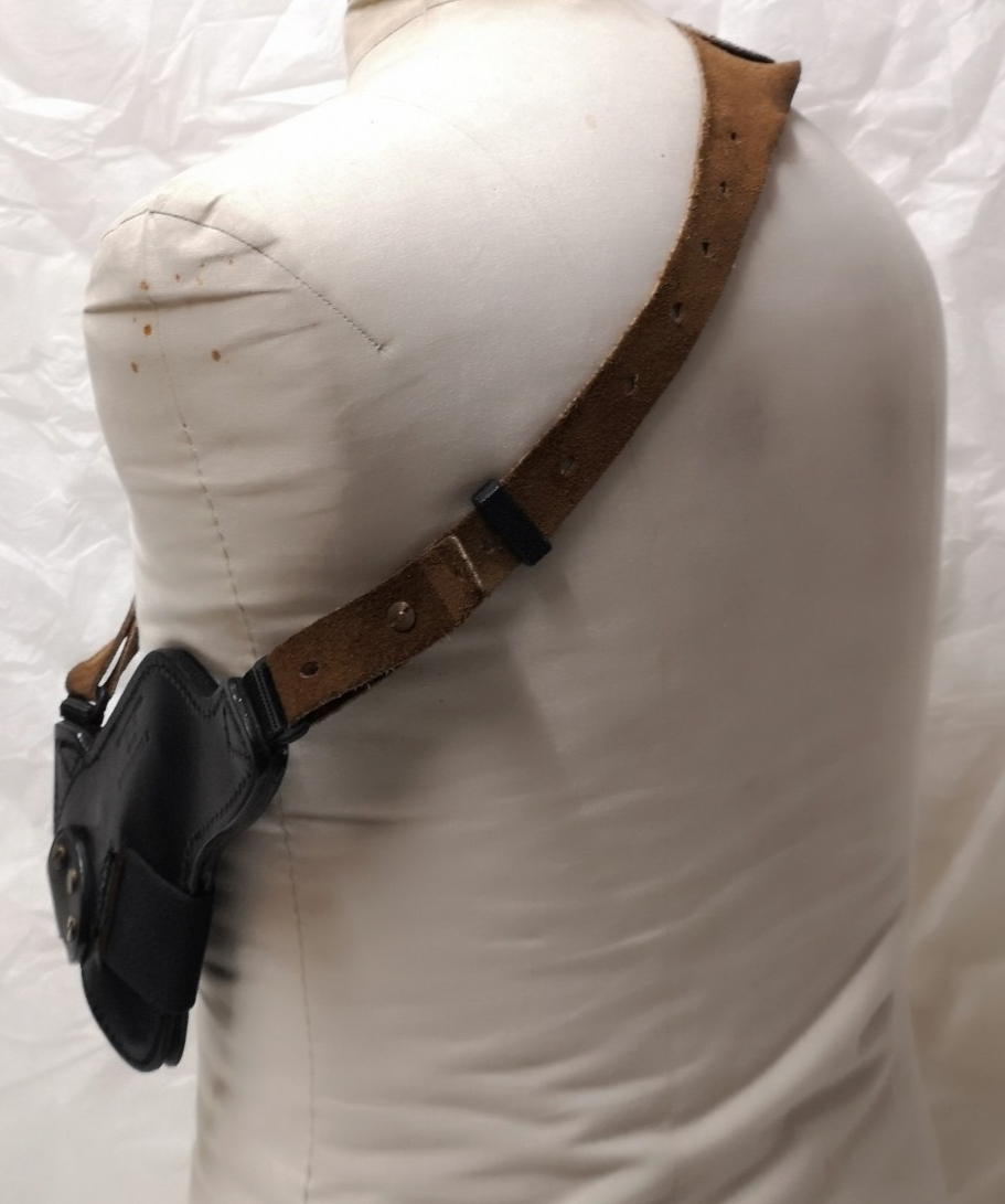 Price Western Leather Ruger Speed 6 Black Holster with Harness Shoulder Strap