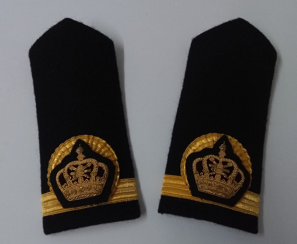 Oman Naval Rank Shoulder Boards Officer Laced Royal Crown Obsolete Navy Issue
