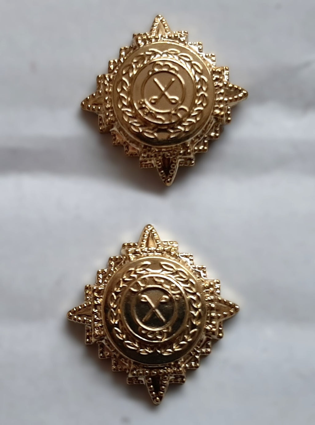 Officer's Ranks Stars Small Rank Pips With Prong Fitments X2 X4 or X6