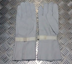 Light Grey Leather Ceremonial Gauntlet Gloves size Large Genuine British - NEW