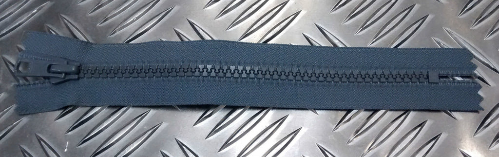 Genuine British 175mm Closed End Grey YKK Zip/Zipper Heavy Duty NEW x 5