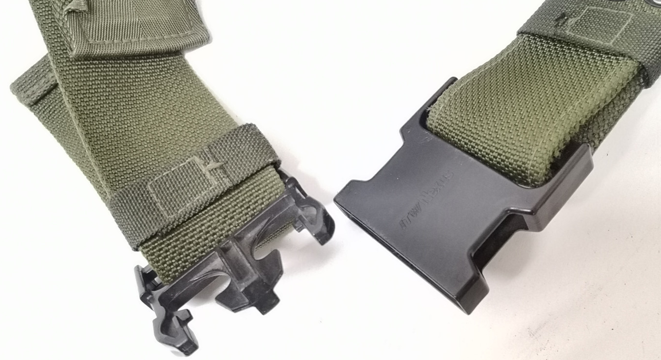 3 Army Webbing Belts British Green with Quick Release Buckles