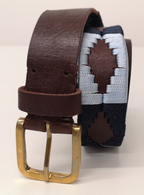 Leather Polo Belt with Brass Buckle Educational & Training Services ETS Size 30"