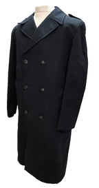 Black Vintage Raincoat British Double Breasted Removable Liner 108cm