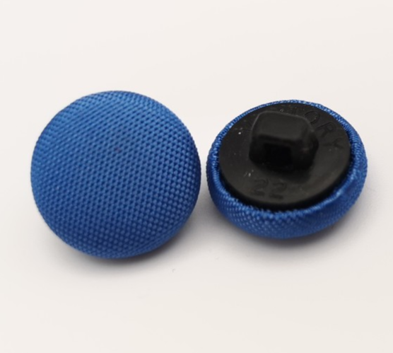 Fabric Covered Buttons Dark Blue 22L x12