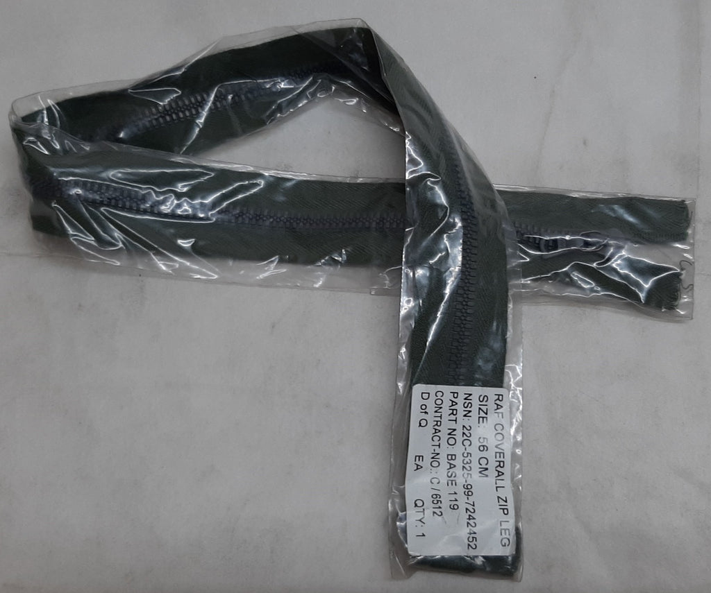 RAF Royal Air Force RIRI Zipper For Air Force Coverall and Flying suit Air / Ground Crew 56cm
