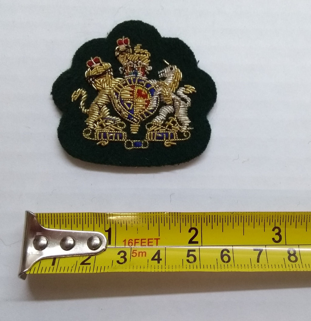 Mess Kit Badge WO1 Green British Hand Embroidered Insignia Arm Patch