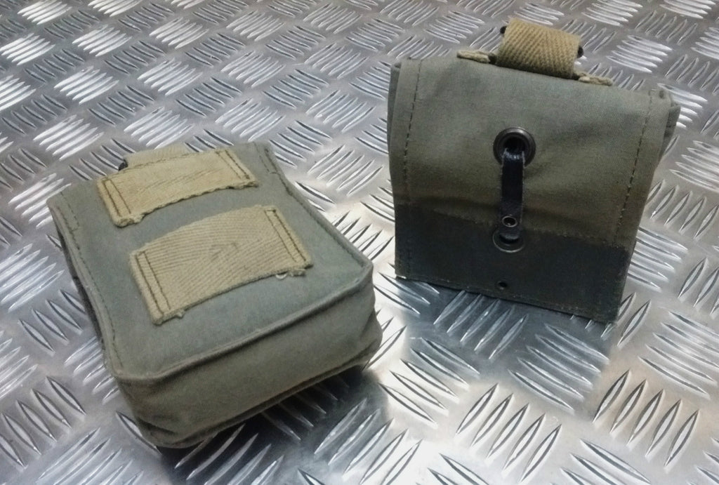 Genuine Vintage French F2 Ammo / Medic Canvas Pouch Green