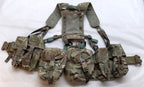 Airborne Army Webbing MTP British Assault Camo Belt Yoke & Assorted Pouches (4)