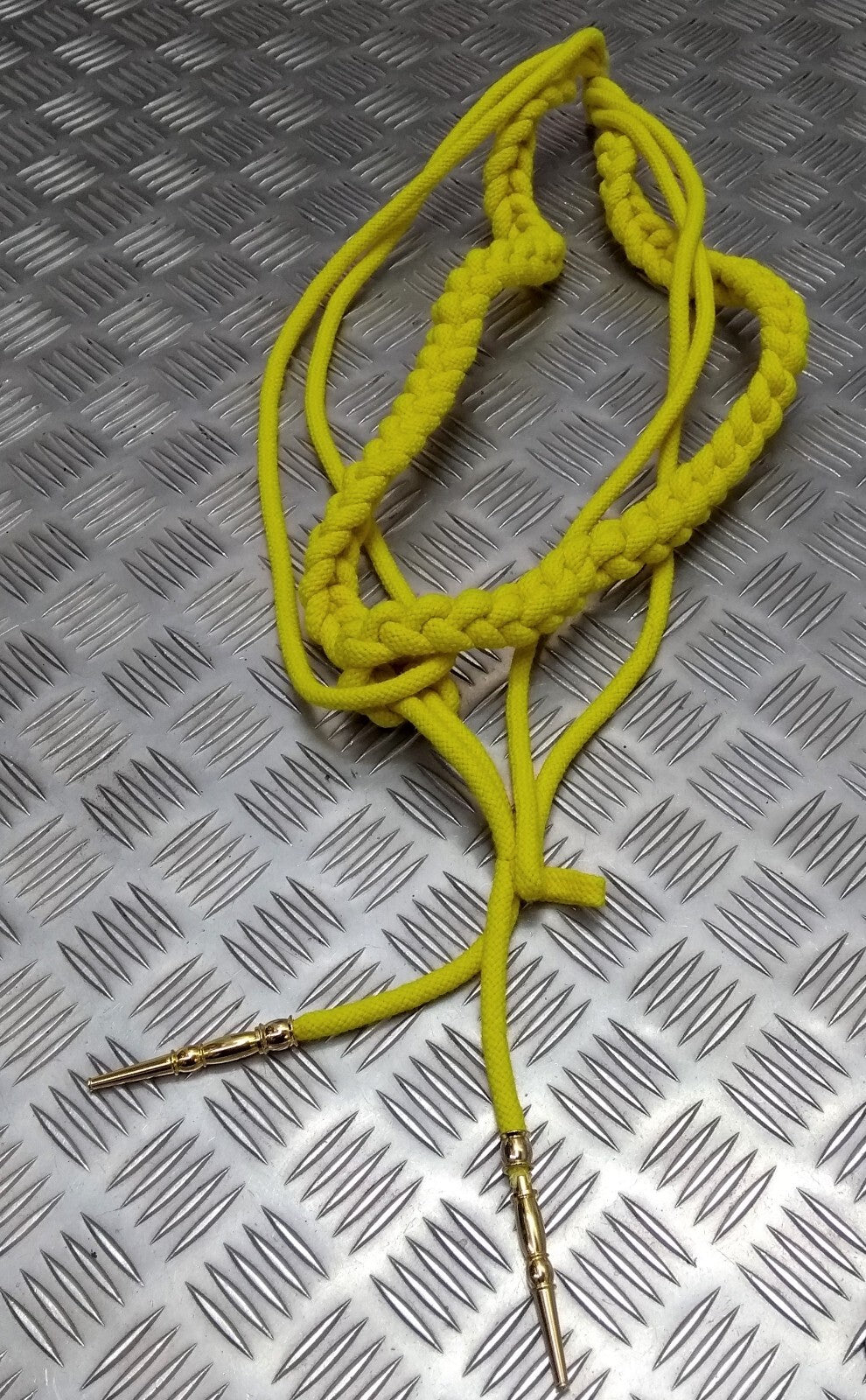 Cavalry Aiguillette Officers Dress Cord For Ceremonial & Parade Brass Tip End