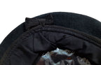 Army Green Bonnet Hobson Old Pattern 100% Wool Beret Cap Quilt Lined 60/61cm