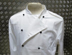 Genuine British Royal Navy Chefs Whites Top Neckerchief & Hat Set - All Sizes