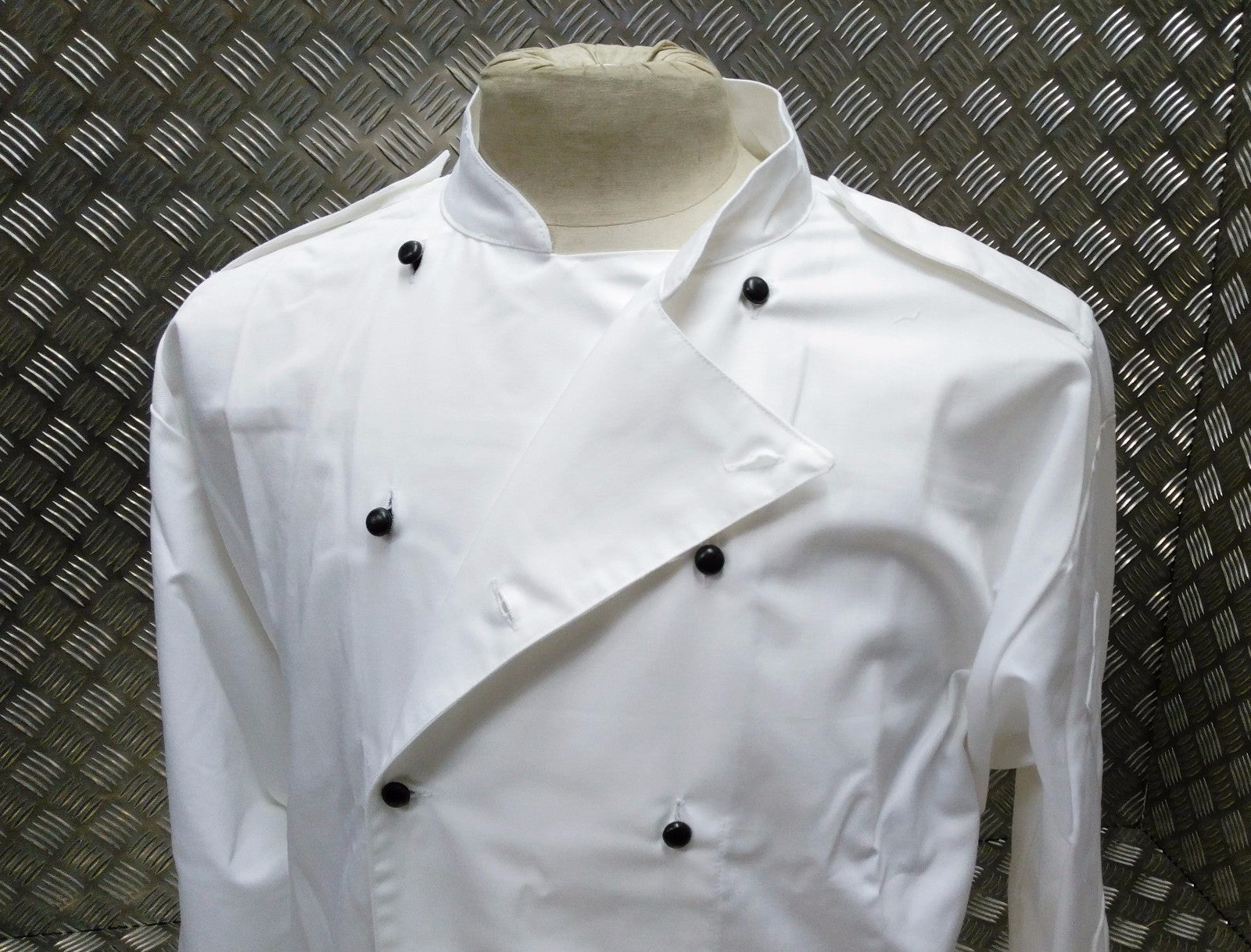 Genuine British Royal Navy Chefs Whites Top Neckerchief & Hat Set - All Sizes