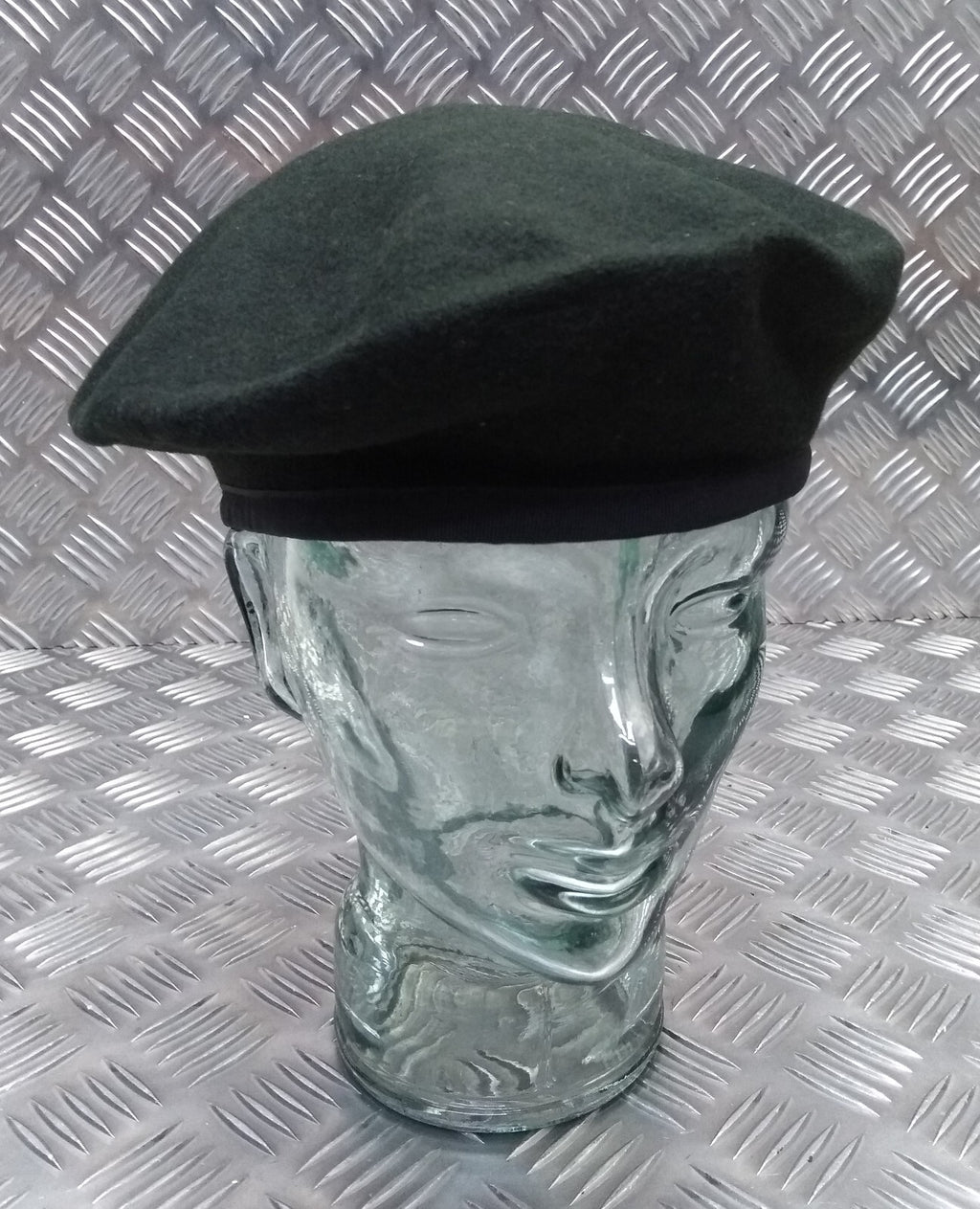 Vintage Green Beret Webb Rim Genuine UK Forces Issue Beret Uniform Cap Sz 56cm