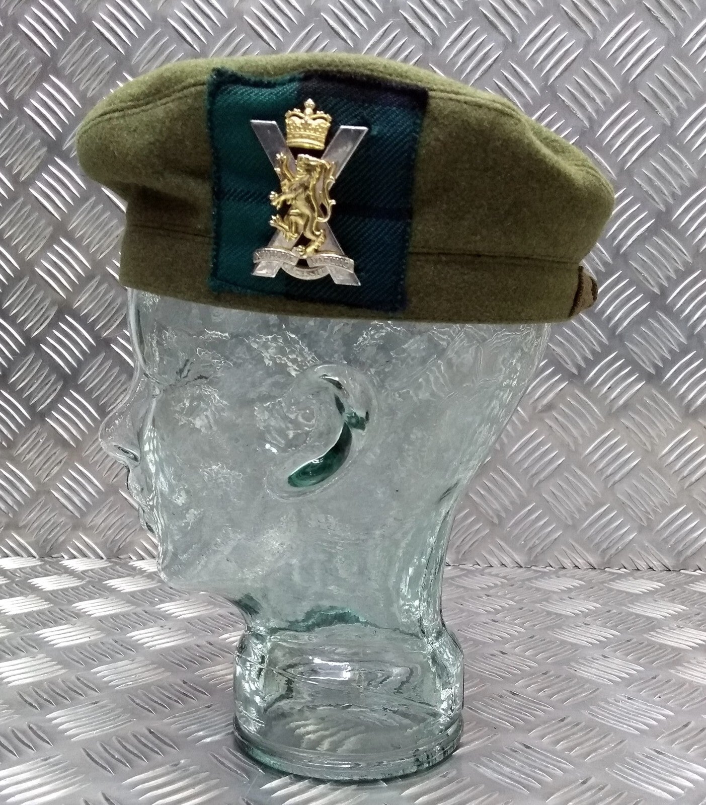 Tam O`Shanter RRS "Royal Regiment of Scotland" With Insignia Badge no Pompom