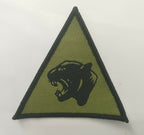 Genuine British Army 19th Light Brigade Black on Green Panther TRF Badge