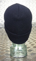 Genuine US Army Black Beanie Hat / Watch Cap 100% Wool - NEW
