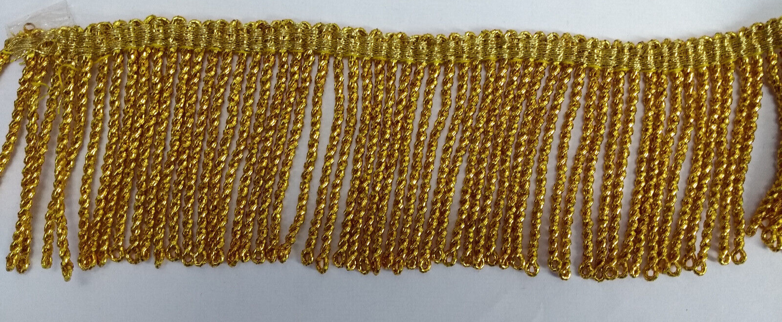 Gold Mylar Thread Fringe 45mm Drop / Epaulette Fringe