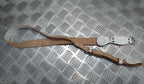 Vintage Sam Browne Strap Shoulder Cross Over White Leather Issue