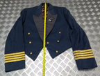 RAF Royal Air Force Vintage Mess Jacket Airforce Blue Grey OFC With Braided Cuffs