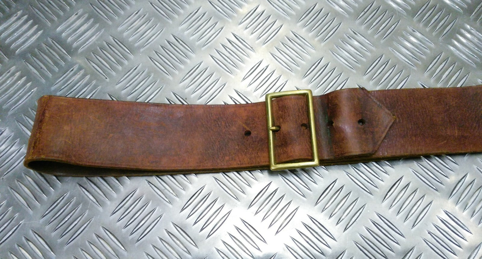 Vintage Drum Belt Brown Leather British Issue Pre WW2 Faulty