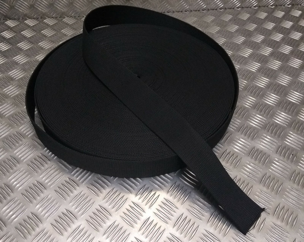 Genuine British Issue Ceremonial Black Belt Material Nylon Web