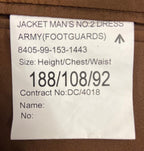 British Army FAD No2 Dress Jacket with Belt - Footguards Issue - Size 188/108/92 - NEW