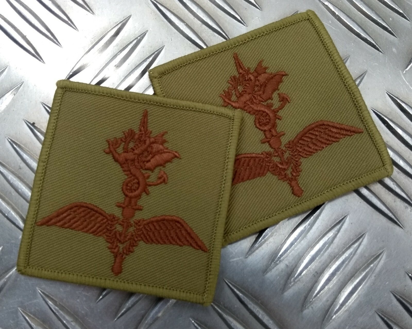 Genuine British Navy Issue Royal Marines Commando Helicopter Force Arm Patch X2